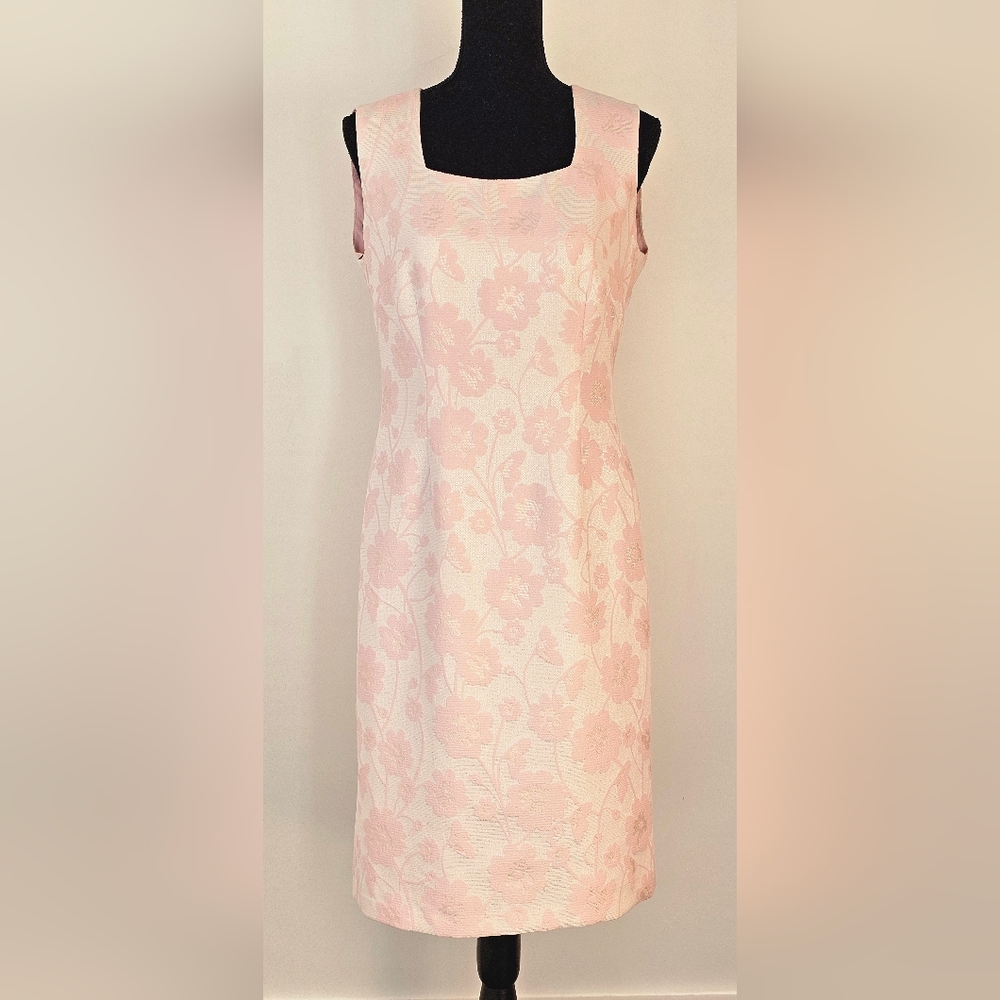 Kasper Blush Floral Midi Dress‎